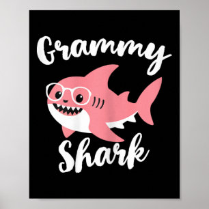 Grammy Shark Mother's Day Oma Funny Poster