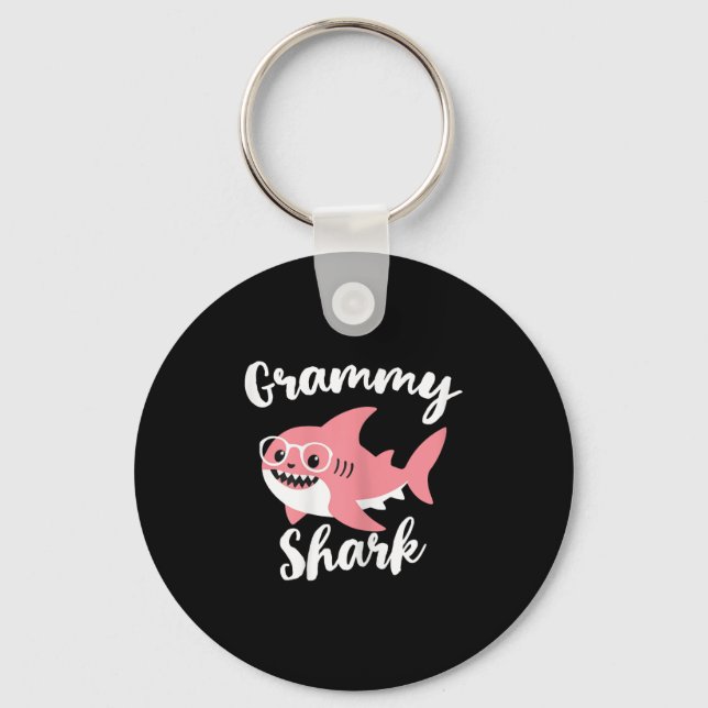 Grammy Shark Mother's Day Oma Funny Schlüsselanhänger (Vorderseite)