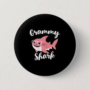 Grammy Shark Muttertag Oma Lustig  Button
