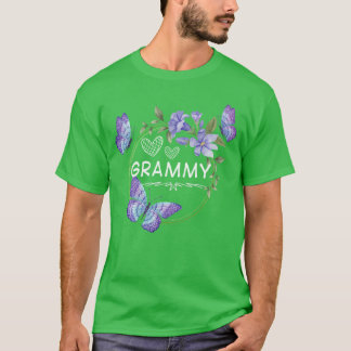 Grammy shirt For Women with butterflies Mothers Da