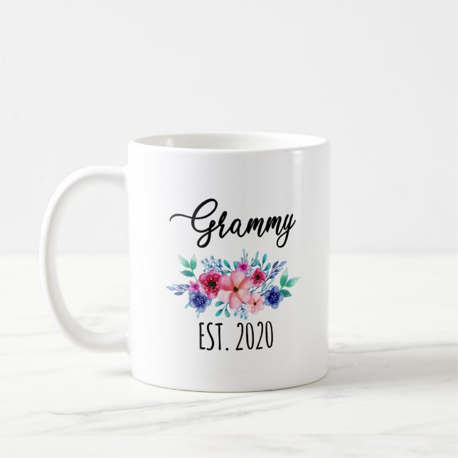 Grammy Tasse, Geschenk für Grammy, Grammy Est. Tas Kaffeetasse (Links)