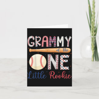 Grammy von The One Little Rookie Baseball 1st Karte