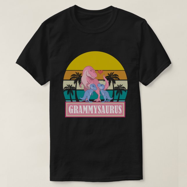 GRAMMYSAURUS Dinosaur T-Rex Vatertag T-Shirt (Design vorne)