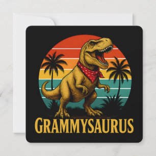 Grammysaurus T Rex Dinosaur Grammy Mütter Tag Einladung