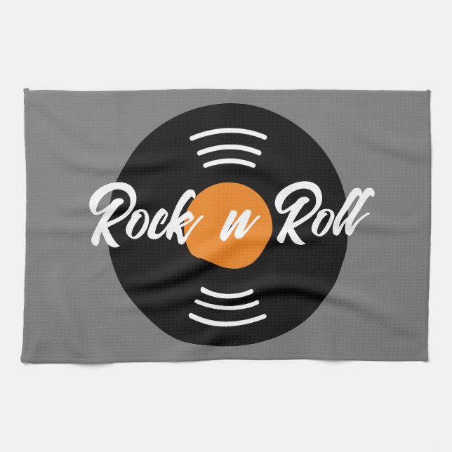 Gramophon Music Record Custom Küchentuch (Horizontal)