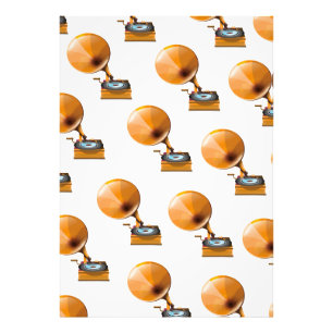 Gramophon Record Pattern. Fotodruck