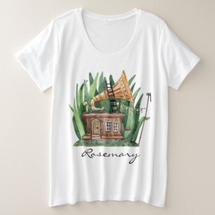 Gramophone de Whimsical Fairytale House Aquarelle