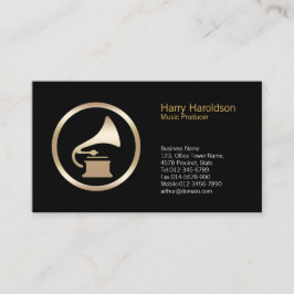 Gramophone Icon Music Producteur Carte de visite