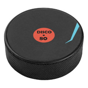 Gramophone Record Teller Funny Hockey Puck