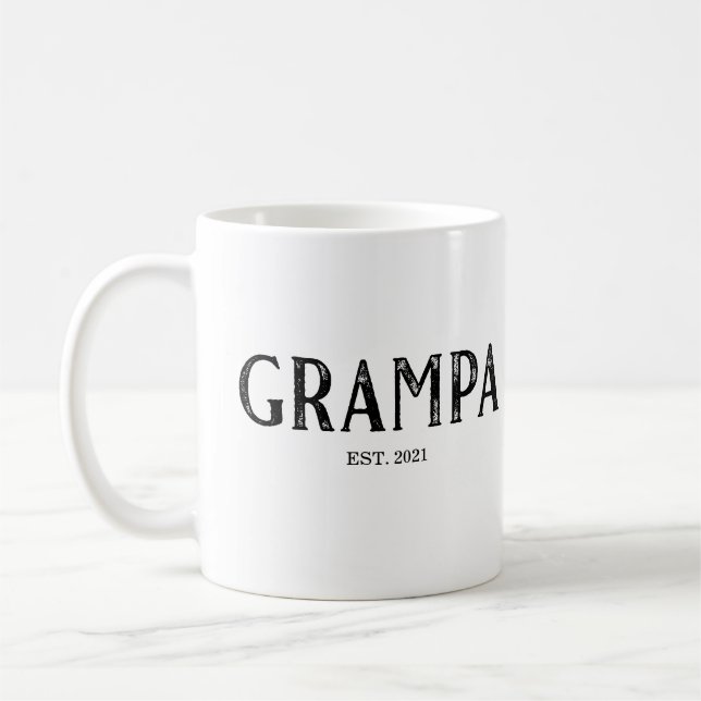 Grampa Jahr festgelegt Kaffeetasse (Links)