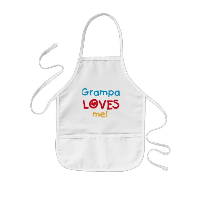 Grampa Lieben T - Shirt und Geschenke Kinderschürze (Vorne)