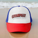 Grampa! Modernes, einfaches Cooles Comic Truckerkappe<br><div class="desc">Dieses einfache und moderne Design besteht aus san-Serifentypografie.</div>