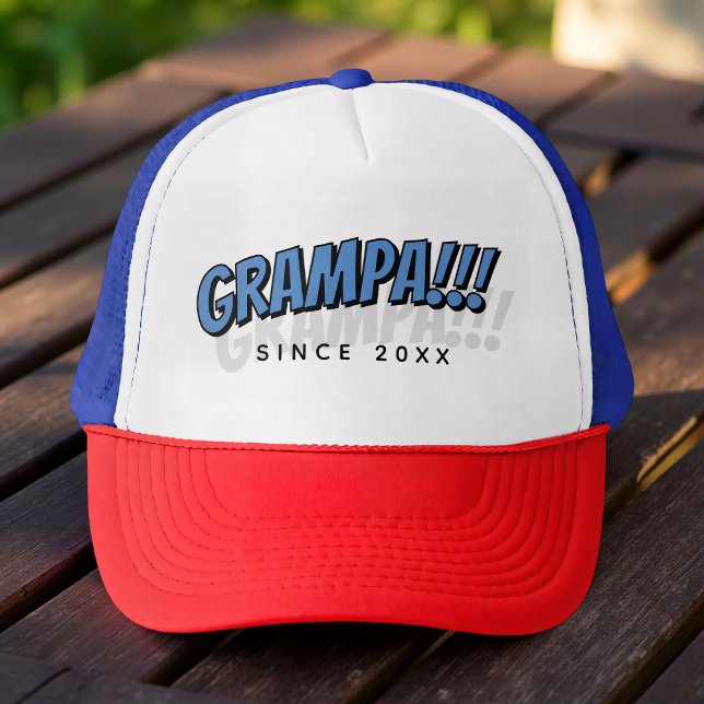 Grampa! Seit 20XX Modernes Cooles Comic Truckerkappe (Von Creator hochgeladen)
