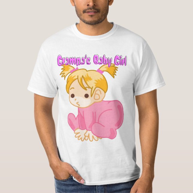 Grampas Baby Girl T - Shirt (Vorderseite)