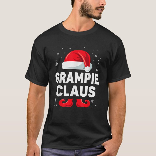 Grampie Claus Christmas Matching Family Group Funn T-Shirt (Vorderseite)