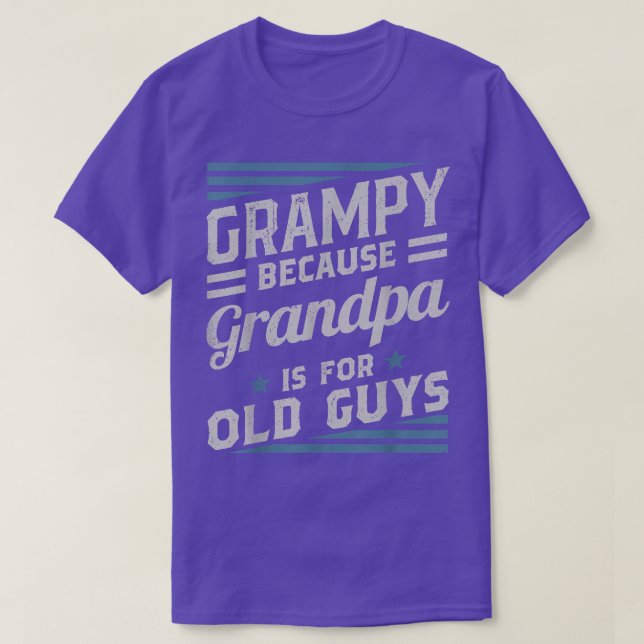 Grampie, weil Opa ist für alte Typ Männer Retro G T-Shirt (Design vorne)