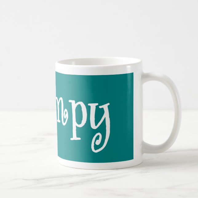 grampig Aquamarin und weiß Kaffeetasse (Rechts)
