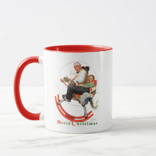 Gramps auf Schaukelpferd Tasse
