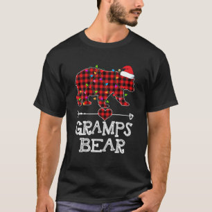 Gramps Bear Christmas Pajama Red Kariert Buffalo F T-Shirt