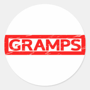 Gramps-Briefmarke Runder Aufkleber