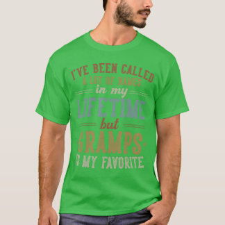 Gramps Is My Favorite Name Fathers Day Gramps frie T-Shirt