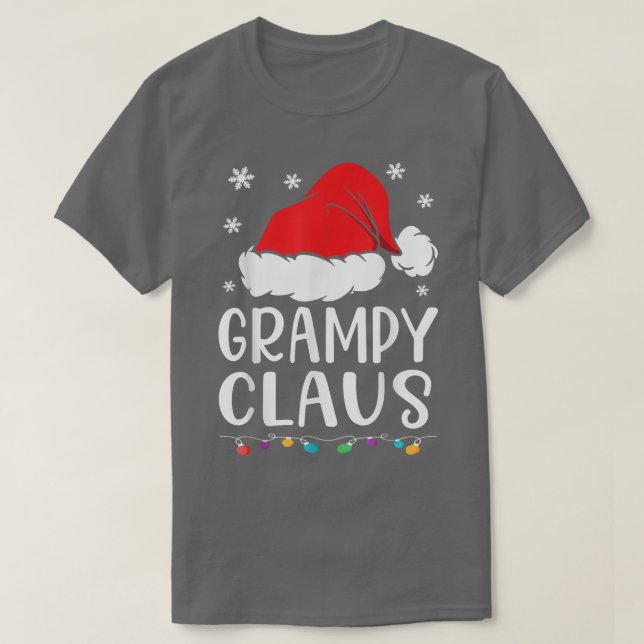 Grampy Claus , Family Matching Grampy Claus Pajama T-Shirt (Design vorne)