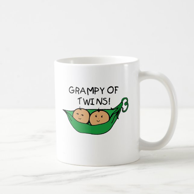 Grampy der Zwillings-Hülse Kaffeetasse (Rechts)