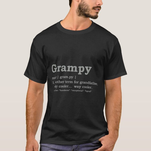 Grampy Design_ Funny Definition  T-Shirt (Vorderseite)