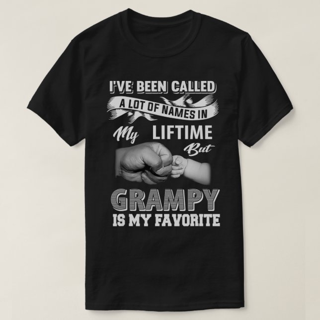 Grampy ist mein Lieblingsname Funny Opa Gift Fath T-Shirt (Design vorne)