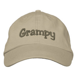 Grampy Khaki bestickte Baseballkappe / Hat