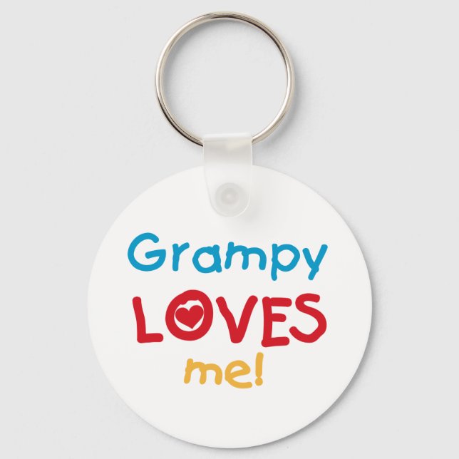 Grampy Lieben T - Shirt und Geschenke Schlüsselanhänger (Vorderseite)