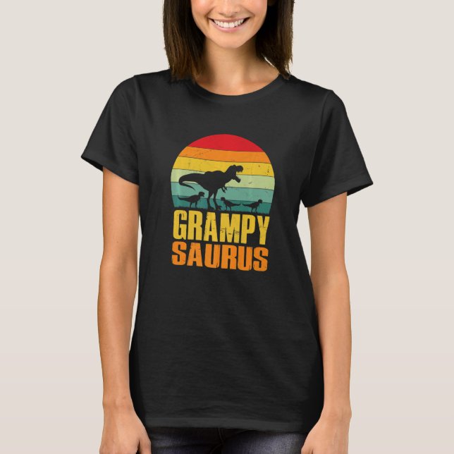 Grampysaurus Rex Dinosaur Grampy Saurus Family Mat T-Shirt (Vorderseite)