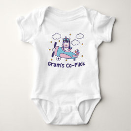 Grams Co-Pilot - Einhornflugzeug Baby Strampler