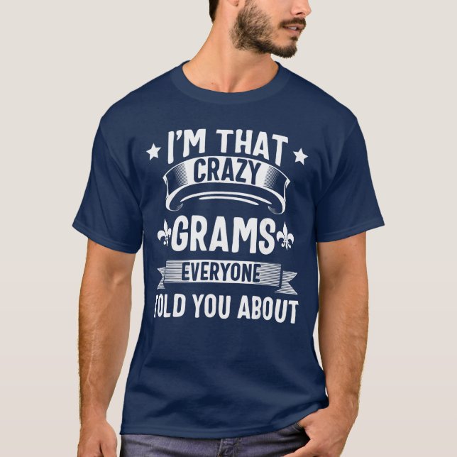 Grams Imhat Crazy Gramsshirt Cute Mothers Day gift T-Shirt (Vorderseite)