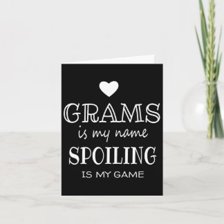 Grams ist mein Name Funny Grams Graphic Geschenke  Karte