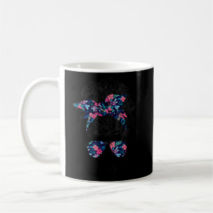 Grams Life Messy Hair Bun Blume Frauen Mutter Da Kaffeetasse