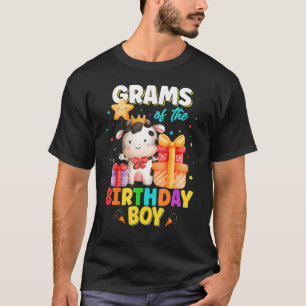 Grams of the Birthday Boy Farm Animals Family T-Shirt