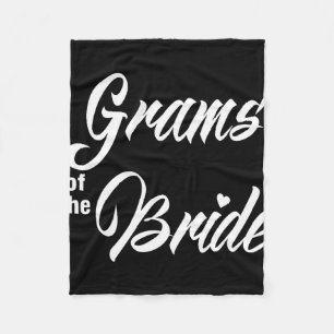 Grams of the Bride Wedding Party Matching Bridal P Fleecedecke