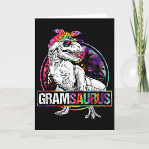 Gramsaurus Dinosaur Gram Saurus Familie passendes  Karte