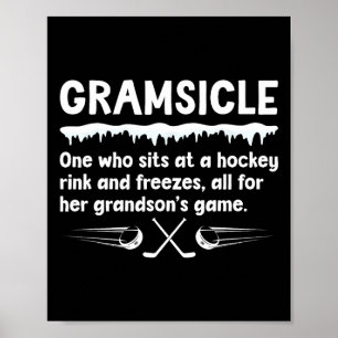 Gramsicle Definition Eishockey Gram eines Hockey P Poster