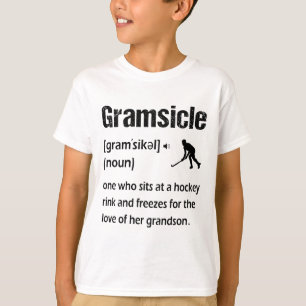 Gramsicle Lustige Eishockey-Oma Sicle Definition T-Shirt