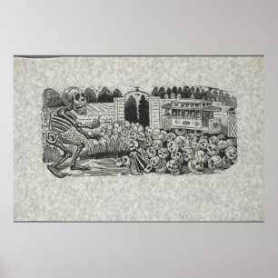 gran Calavera Electrica Plakat