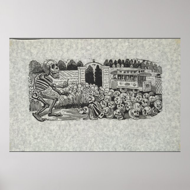 Gran Calavera Electrica Poster (Devant)