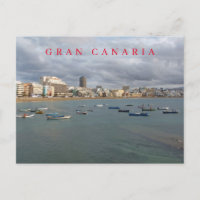Gran Canaria Las Canteras Blick auf den Strand Pos