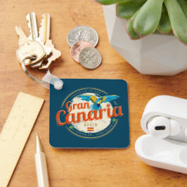 Gran Canaria Parrot Kanarische Inseln Spanien Vint Schlüsselanhänger