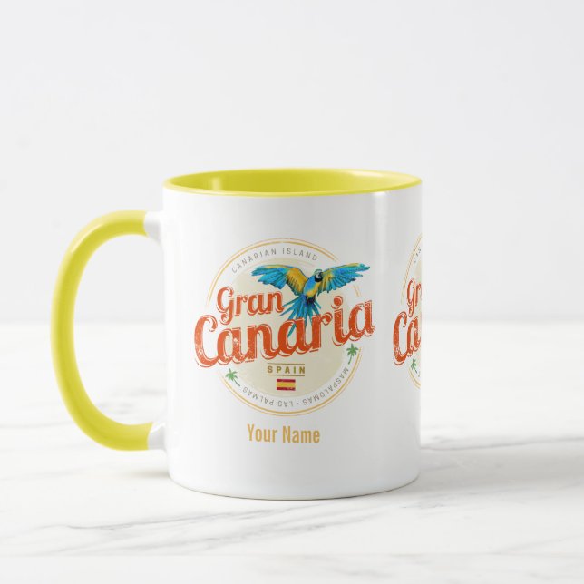 Gran Canaria Parrot Kanarische Inseln Spanien Vint Tasse (Links)
