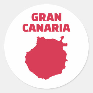 Gran Canaria Runder Aufkleber