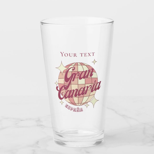 Gran Canaria Spanien Urlaub trinken Bier Glas (Vorderseite)