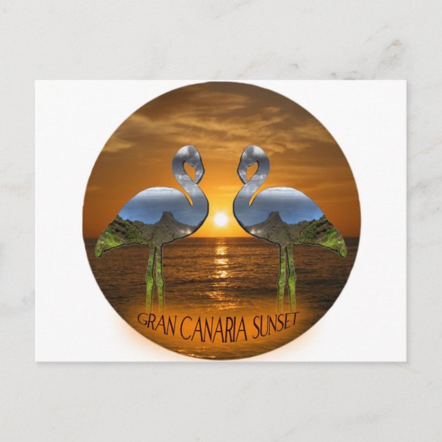 Gran Canaria Sunset Postkarte (Vorderseite)