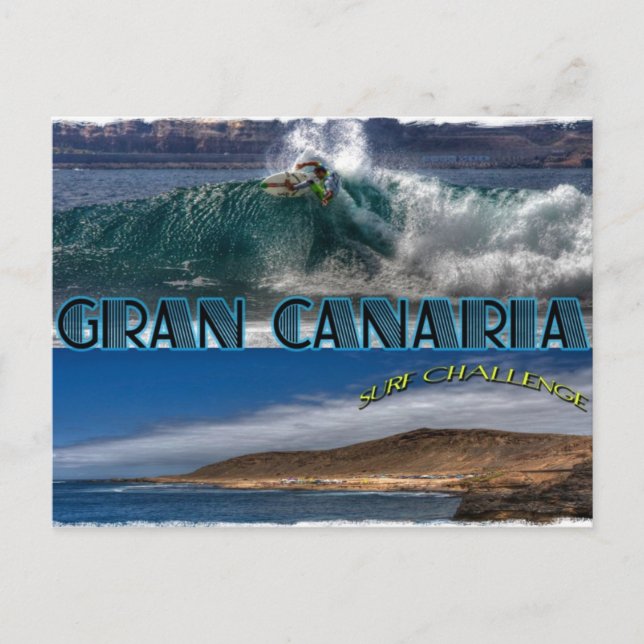 Gran Canaria Surf Challenge Postkarte (Vorderseite)